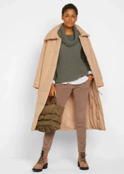 Damen bonprix Bekleidung·Umstandsmode|Bekleidung·Jeans|Grobstrick-Pullover mit weitem Kragen
