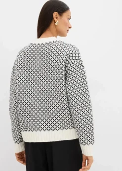 Damen bonprix Bekleidung·Umstandsmode|Bekleidung·Jeans|Grobstrick-Pullover mit Wollanteil