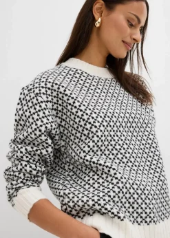 Damen bonprix Bekleidung·Umstandsmode|Bekleidung·Jeans|Grobstrick-Pullover mit Wollanteil