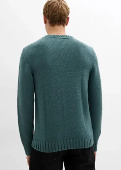 Sale Grobstrick-Pullover mit Zopfmuster Herren Große Größen|Pullover & Strickjacken