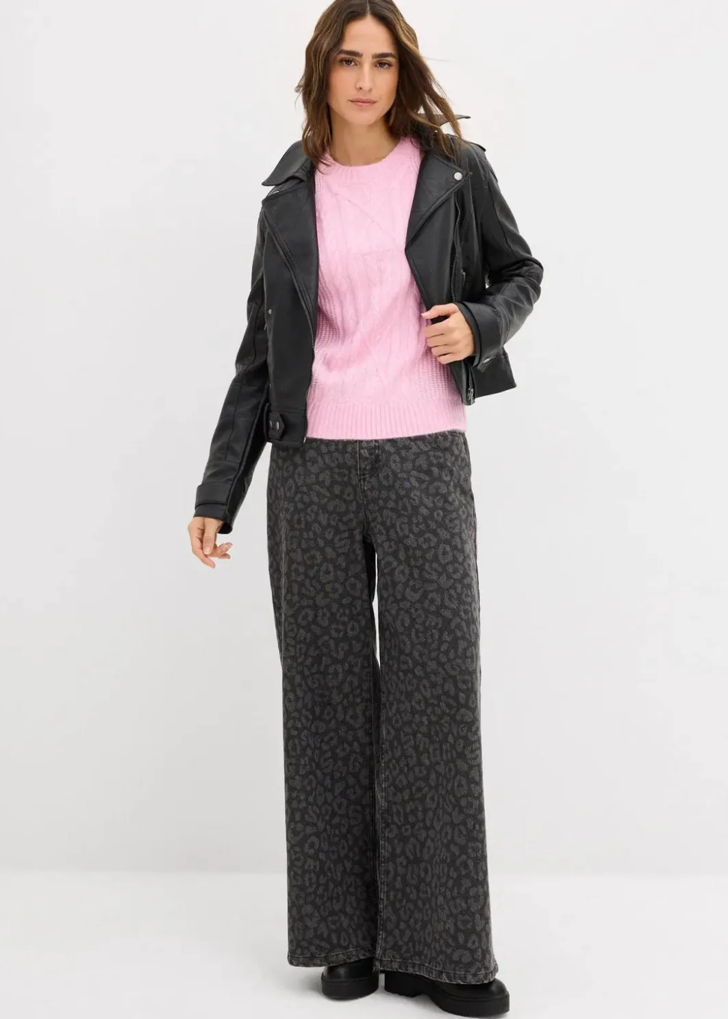 Hot Grobstrick-Pullover mit Zopfmuster Damen Bekleidung·Umstandsmode|Strickmode