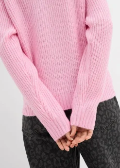 Hot Grobstrick-Pullover mit Zopfmuster Damen Bekleidung·Umstandsmode|Strickmode