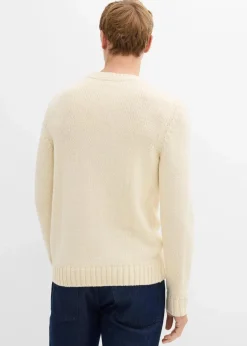 Hot Grobstrick-Pullover mit Zopfmuster Herren Pullover & Strickjacken|Große Größen