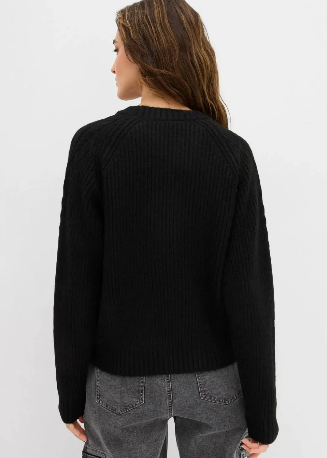 Damen bonprix Bekleidung·Umstandsmode|Strickmode|Grobstrick-Pullover mit Zopfmuster