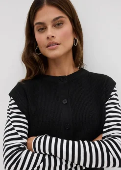 Best Grobstrick-Pullunder Damen Bekleidung·Umstandsmode|Pullover & Strickjacken