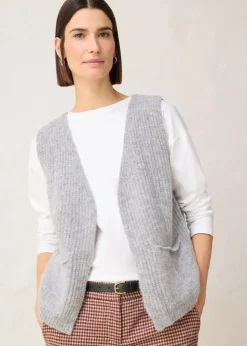 Damen bonprix Bekleidung·Umstandsmode|Premium|Grobstrickweste mit Alpakawolle