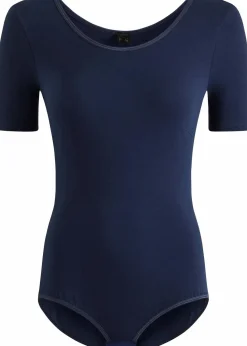 Damen bonprix Bodies|Baumwollunterwäsche|Halbarm Body mit Baumwolle
