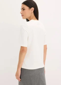 Online Halbarmshirt mit Pailetten und Druck Damen Shirts & Tops