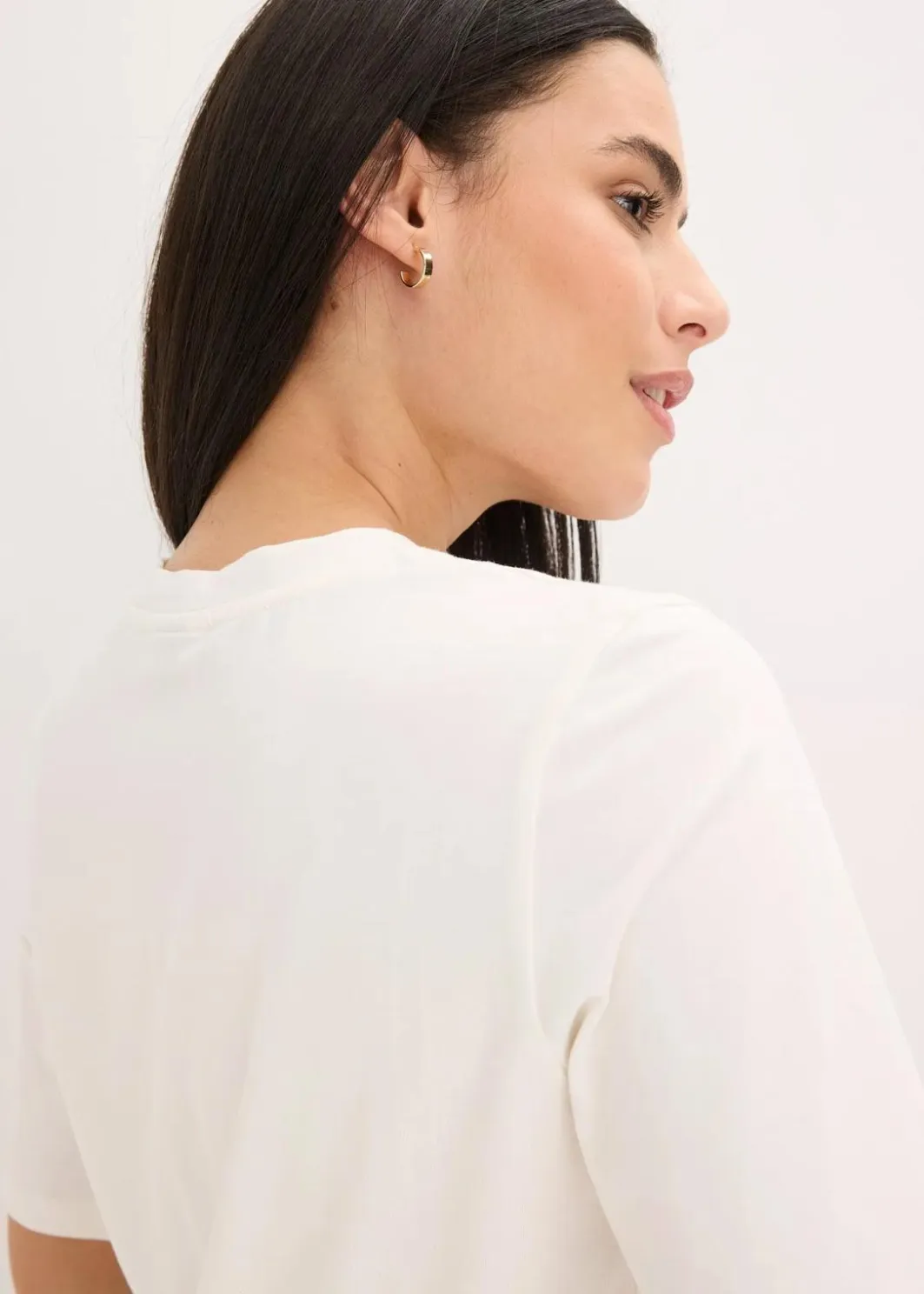 Online Halbarmshirt mit Pailetten und Druck Damen Shirts & Tops