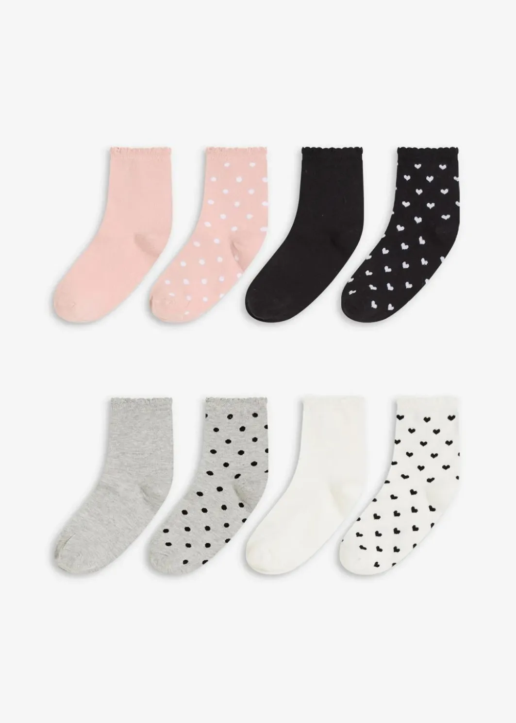 Hot Halbsocken mit Bio-Baumwolle (8er Pack) Damen Mehrfachpacks|Mädchen·Strümpfe