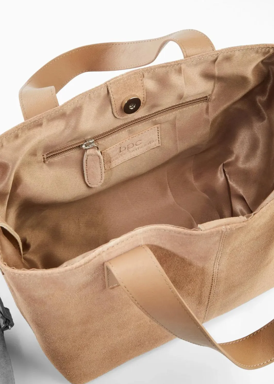 Damen bonprix Taschen|Handtasche aus Veloursleder
