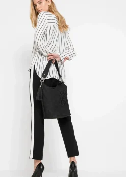 Damen bonprix Taschen|Handtasche mit Stickerei