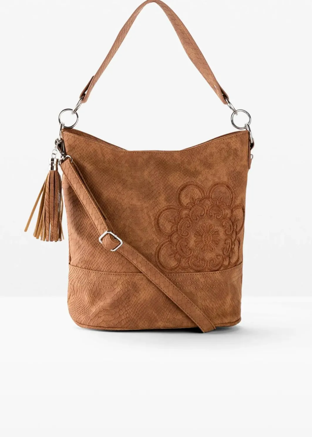 Damen bonprix Taschen|Handtasche mit Stickerei