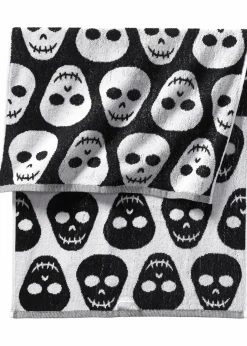 bonprix Handtücher|Handtuch mit Totenkopf Muster