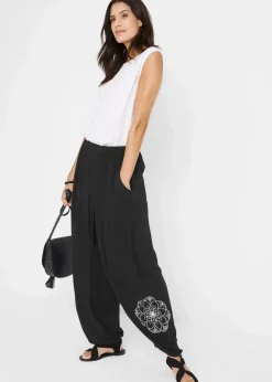 Best Haremshose aus Viskose Damen Bekleidung·Kleider|Hosen