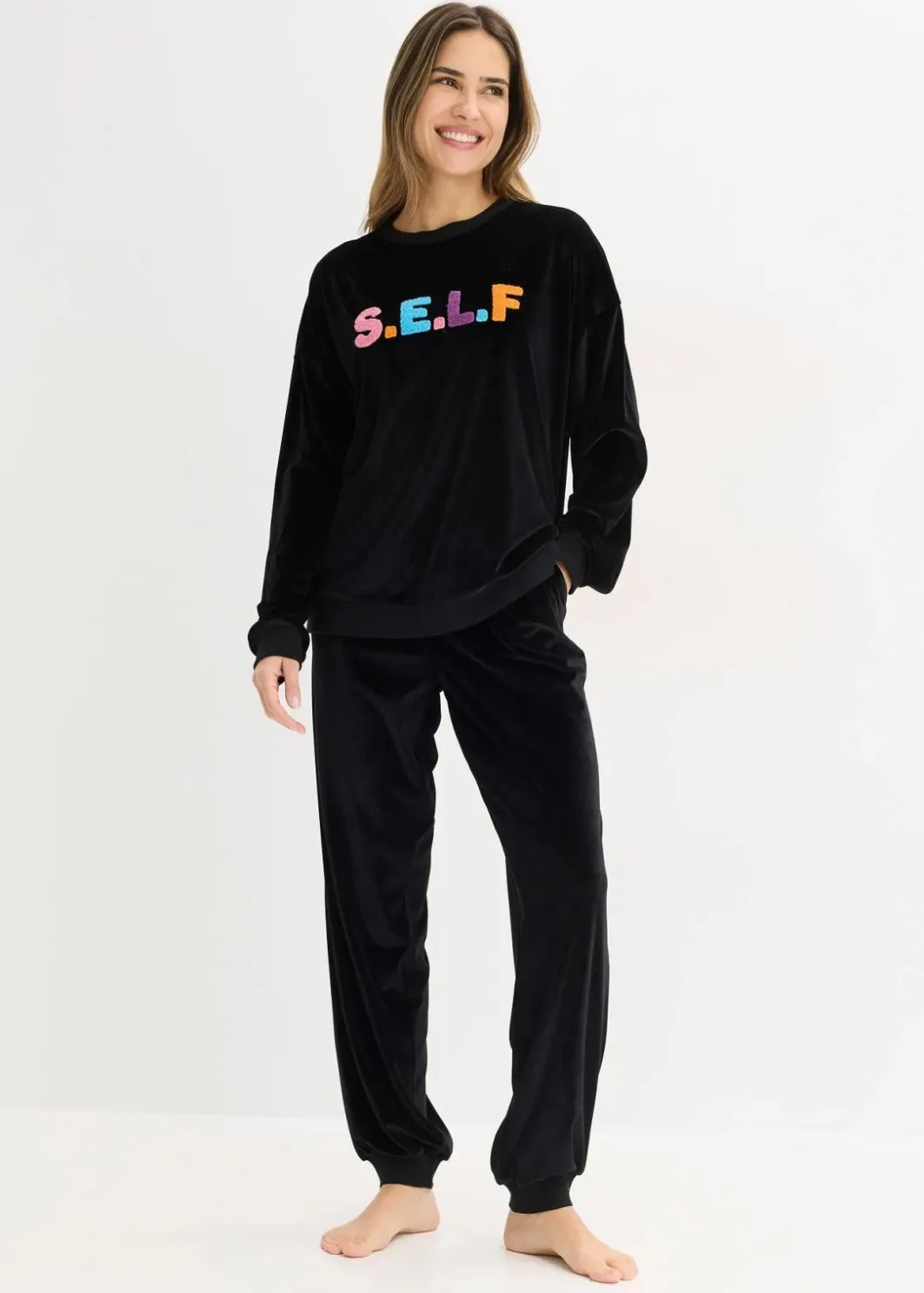 Damen bonprix Wäsche·Homewear|Wäsche·Nachtwäsche|Hausanzug aus Samt