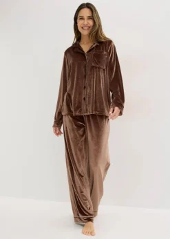 Damen bonprix Wäsche·Homewear|Wäsche·Nachtwäsche|Hausanzug aus Samt