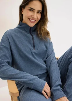 Damen bonprix Wäsche·Homewear|Wäsche·Nachtwäsche|Hausanzug aus softem Waffeljersey