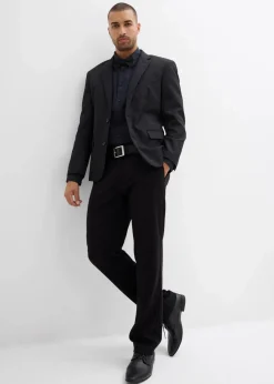 Herren bonprix Hemden|Anzüge & Sakkos|Hemd und Fliege (2-tlg.Set) aus reiner Bio-Baumwolle, Regular Fit