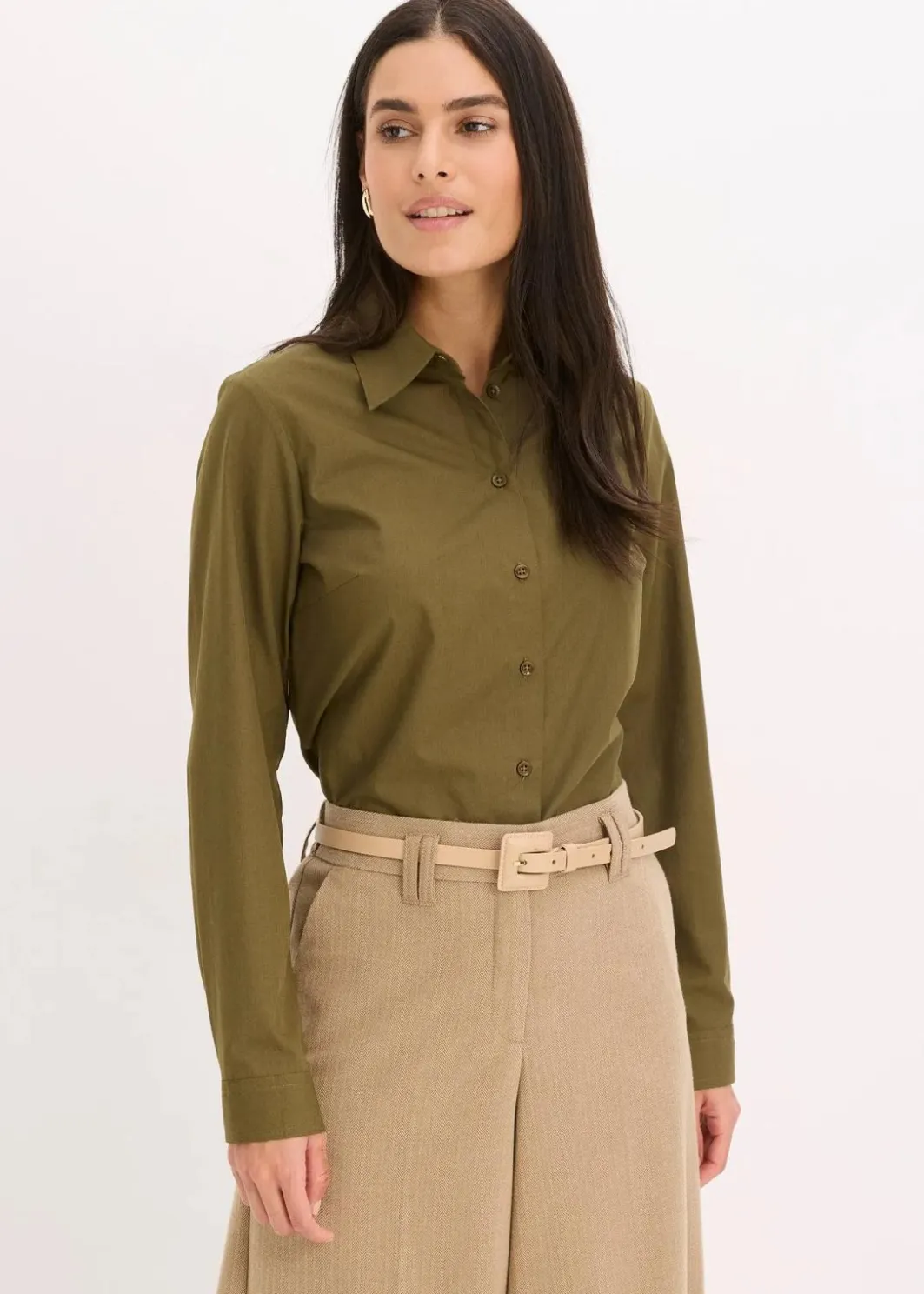 Damen bonprix Blusen & Tuniken|Bekleidung·Jacken & Mäntel|Hemdbluse