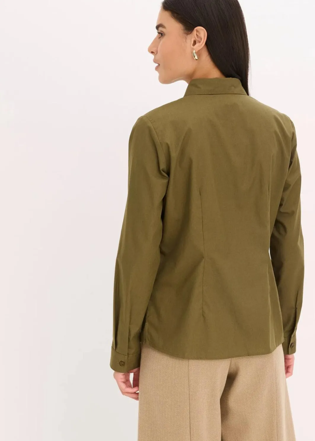 Damen bonprix Blusen & Tuniken|Bekleidung·Jacken & Mäntel|Hemdbluse
