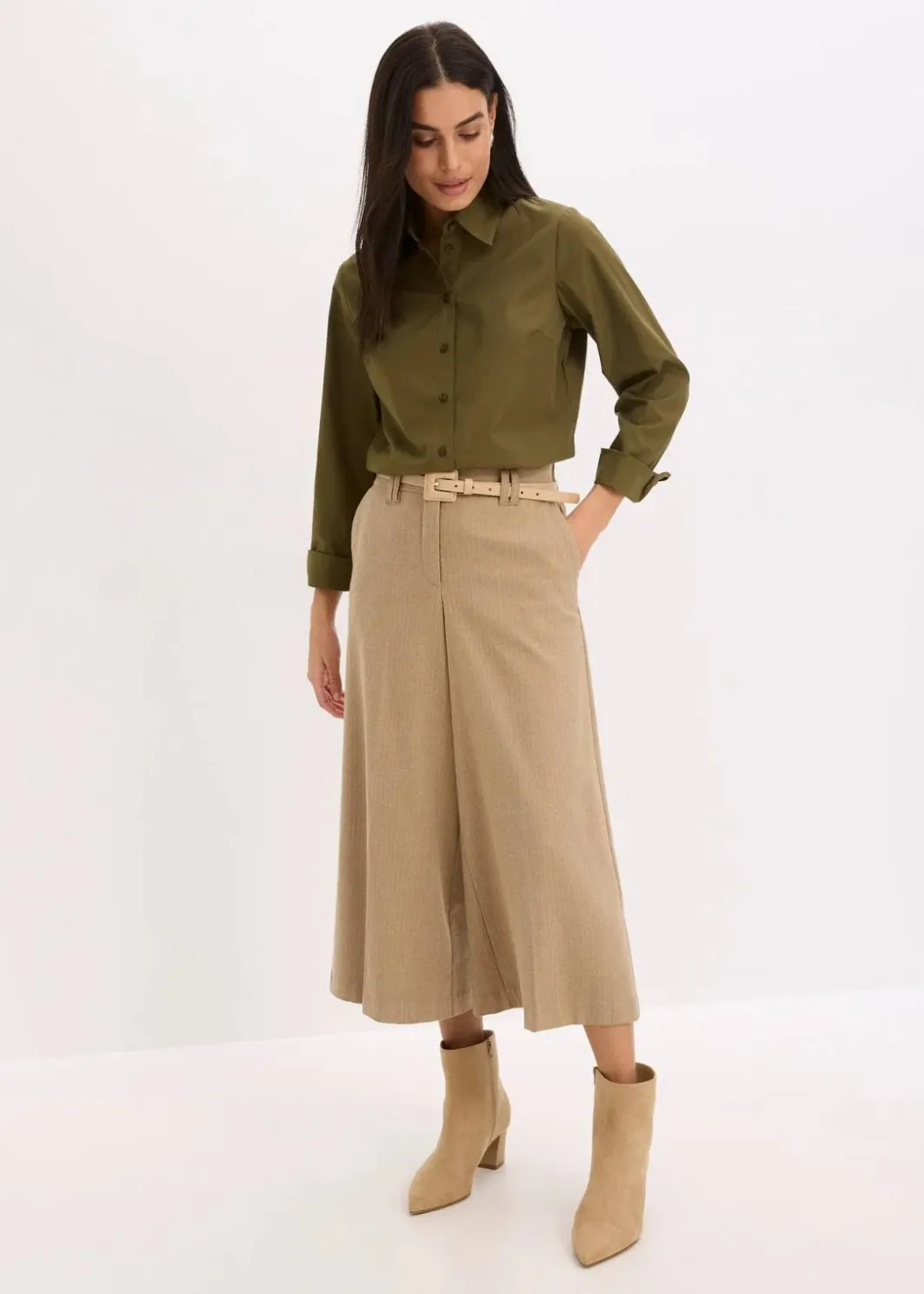 Damen bonprix Blusen & Tuniken|Bekleidung·Jacken & Mäntel|Hemdbluse