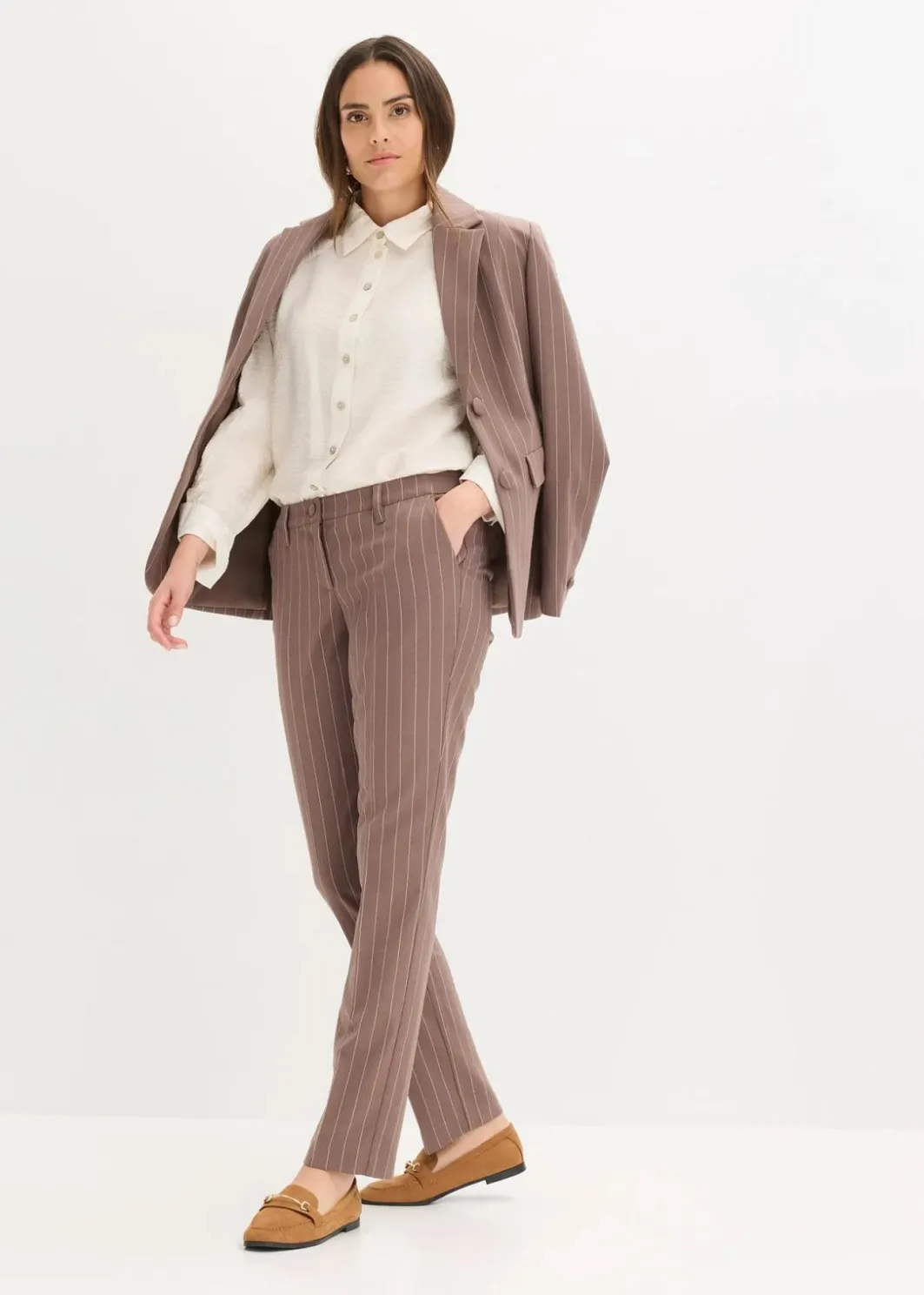 Damen bonprix Blusen & Tuniken|Bekleidung·Jacken & Mäntel|Hemdbluse
