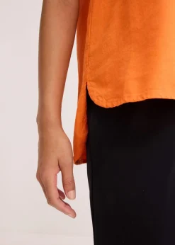 Damen bonprix Bekleidung·Jacken & Mäntel|Blusen & Tuniken|Hemdbluse aus feinem Viskose-Mix