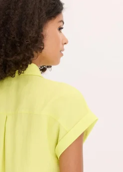 Damen bonprix Nachhaltigere Materialien|Blusen & Tuniken|Hemdbluse aus fließendem Lyocell-Mix