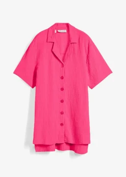 Damen bonprix Nachhaltigere Materialien|Blusen & Tuniken|Hemdbluse aus Musselin