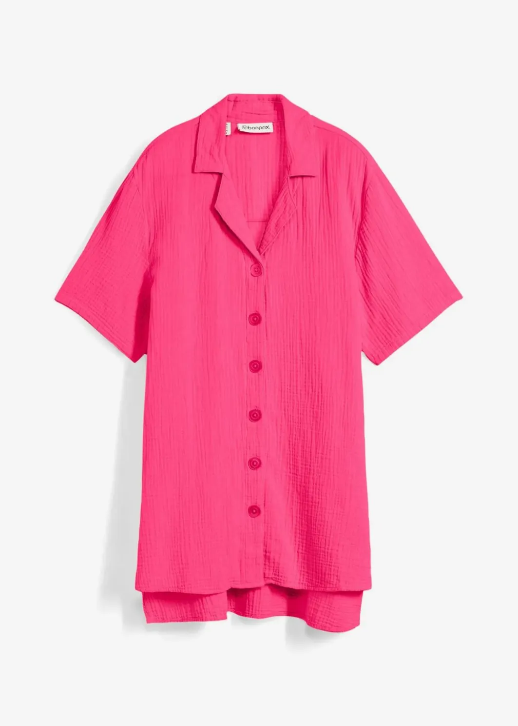 Damen bonprix Nachhaltigere Materialien|Blusen & Tuniken|Hemdbluse aus Musselin