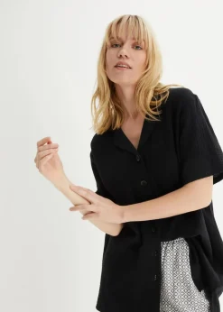 Discount Hemdbluse aus Musselin Damen Nachhaltigere Materialien|Blusen & Tuniken