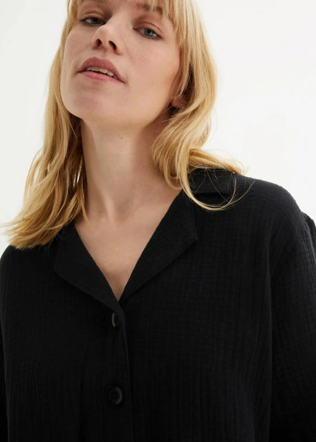 Discount Hemdbluse aus Musselin Damen Nachhaltigere Materialien|Blusen & Tuniken