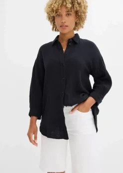 Damen bonprix Blusen & Tuniken|Hemdbluse aus Musselin