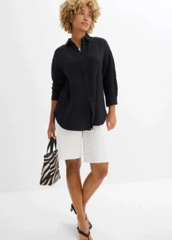 Damen bonprix Blusen & Tuniken|Hemdbluse aus Musselin