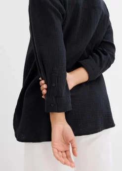 Damen bonprix Blusen & Tuniken|Hemdbluse aus Musselin