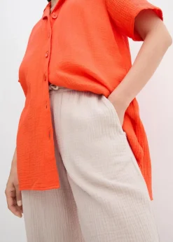 New Hemdbluse aus Musselin Damen Bekleidung·Jacken & Mäntel|Blusen & Tuniken