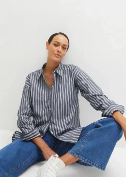 Discount Hemdbluse aus reiner Baumwolle Damen Bekleidung·Jacken & Mäntel|Blusen & Tuniken
