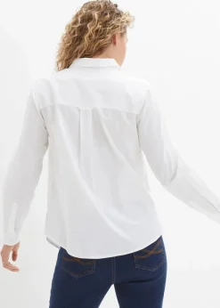 Damen bonprix Bekleidung·Jacken & Mäntel|Blusen & Tuniken|Hemdbluse aus reiner Baumwolle