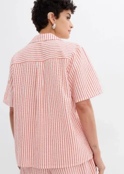 Damen bonprix Bekleidung·Jacken & Mäntel|Zweiteiler & Sets|Hemdbluse aus reiner Baumwolle
