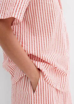 Damen bonprix Bekleidung·Jacken & Mäntel|Zweiteiler & Sets|Hemdbluse aus reiner Baumwolle