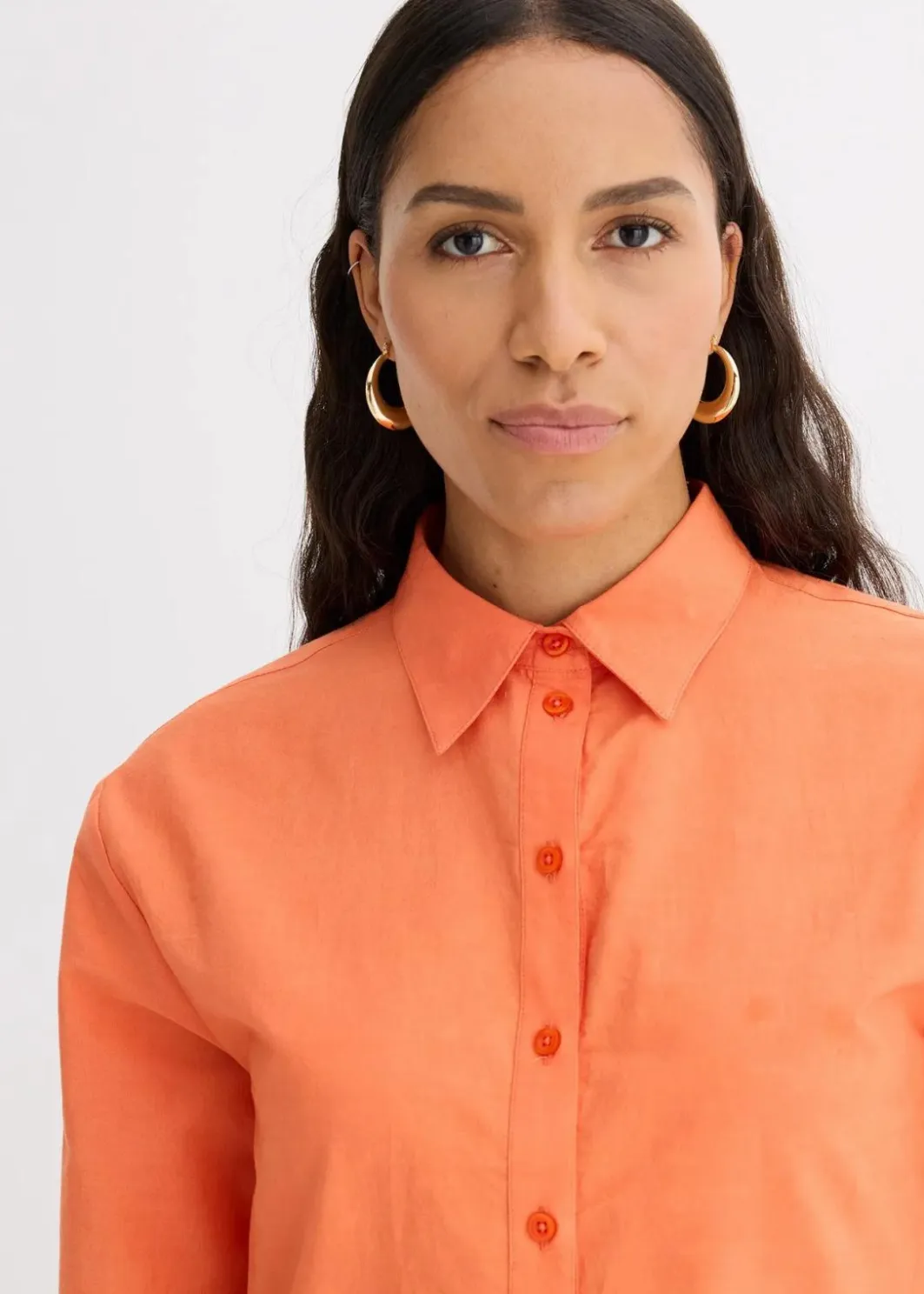 Damen bonprix Bekleidung·Jacken & Mäntel|Blusen & Tuniken|Hemdbluse aus reiner Baumwolle