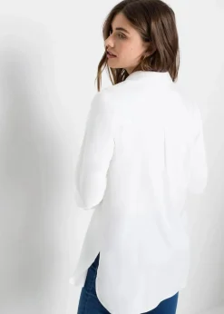 Damen bonprix Blusen & Tuniken|Nachhaltigere Materialien|Hemdbluse aus softer Viskose