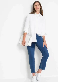 Damen bonprix Blusen & Tuniken|Nachhaltigere Materialien|Hemdbluse aus softer Viskose