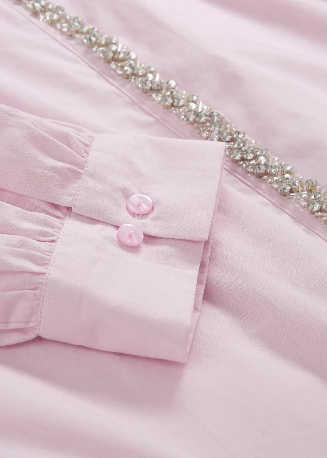Online Hemdbluse mit Strass-Applikation Damen Blusen & Tuniken