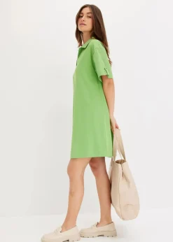 Best Hemdblusenkleid aus elastischem Bio-Baumwoll-Mix Damen Kleider