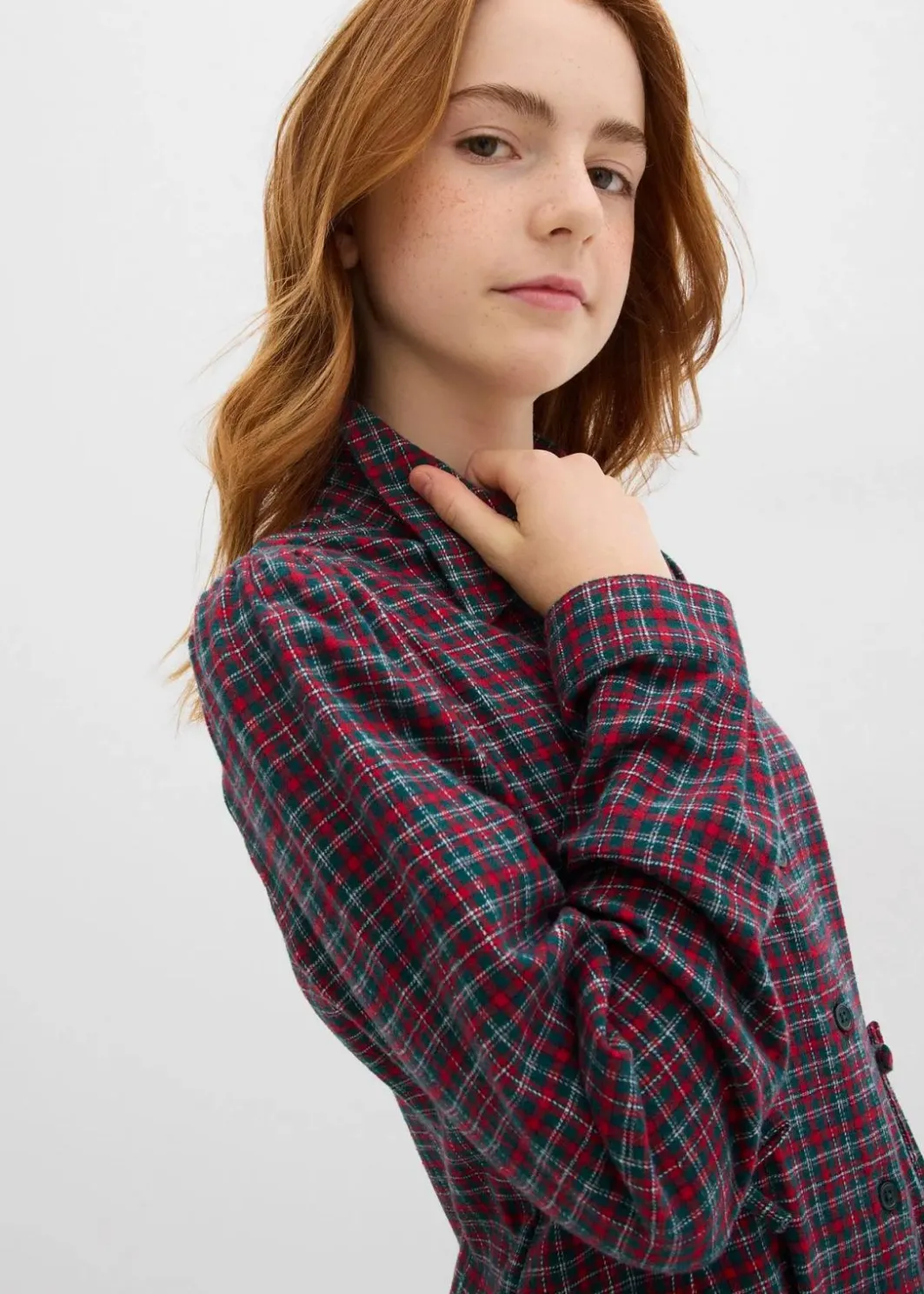 Clearance Hemdblusenkleid aus Flanell Kinder Mädchen 9-16 Jahre·Kleider & Jumpsuits