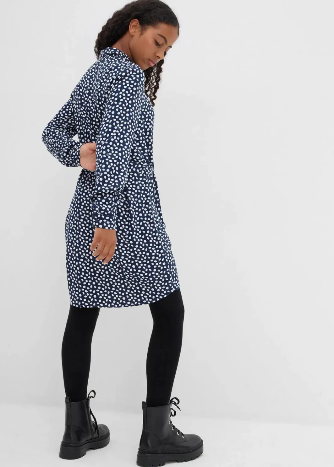 Online Hemdblusenkleid aus fließender Viskose Kinder Mädchen 9-16 Jahre·Kleider & Jumpsuits