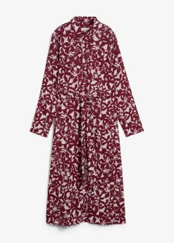 Sale Hemdblusenkleid aus fließender Viskose Damen Bekleidung·Pullover & Strickjacken|Kleider