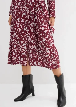 Sale Hemdblusenkleid aus fließender Viskose Damen Bekleidung·Pullover & Strickjacken|Kleider